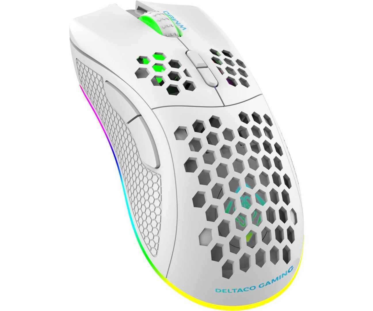 Deltaco GAM-120 WM80 Gaming Wireless Bluetooth Mouse White