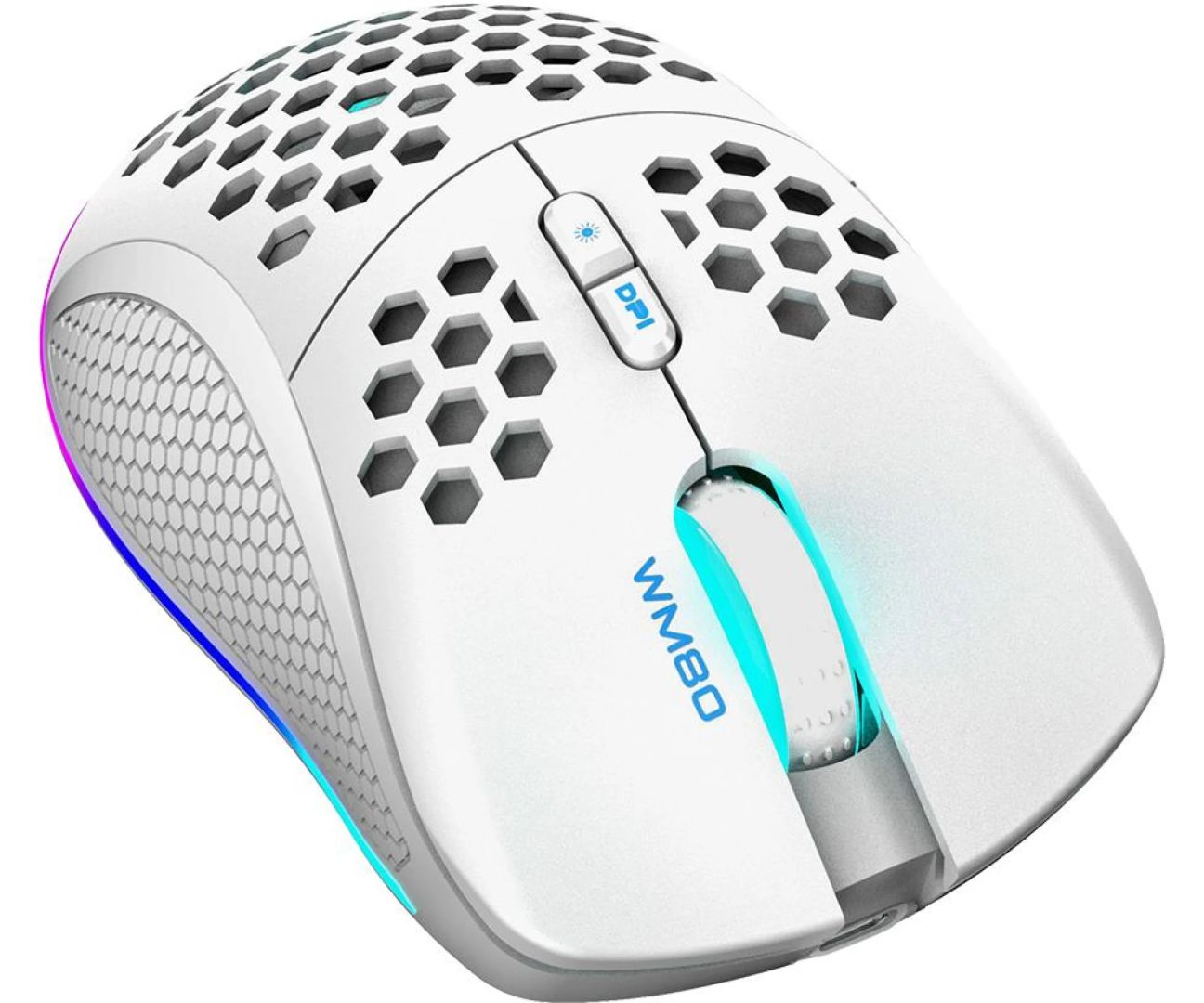 Deltaco GAM-120 WM80 Gaming Wireless Bluetooth Mouse White