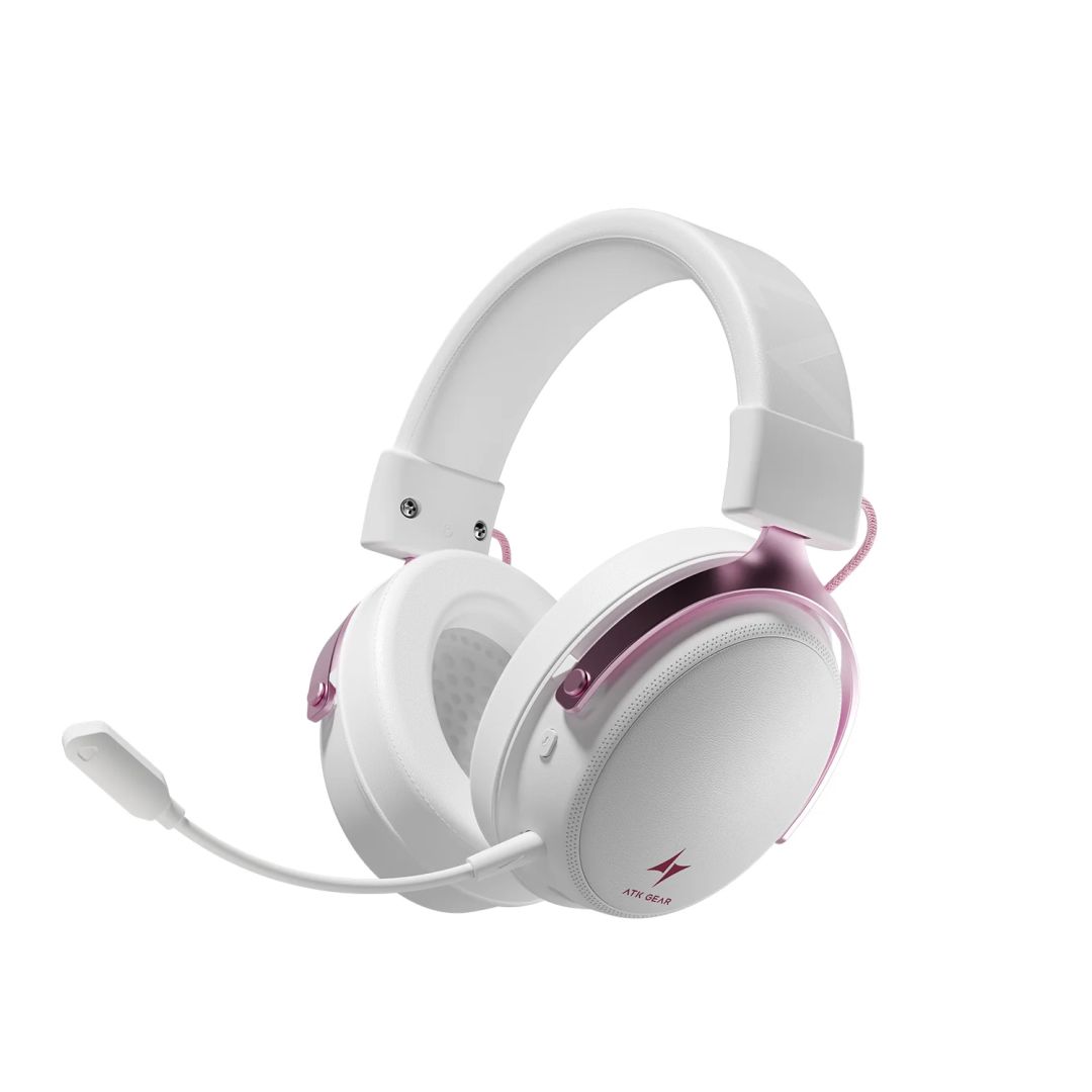 ATK N9 Ultra Wireless Bluetooth Gaming Headset White/Pink