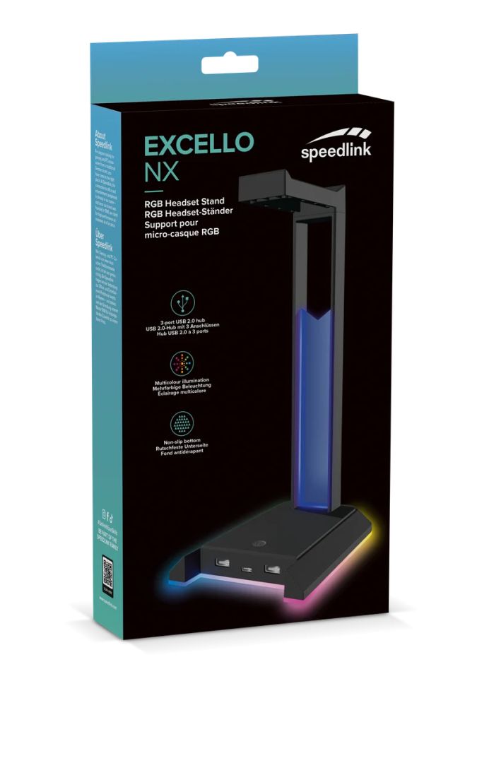 Speedlink EXCEDO NX RGB Gaming Headset Stand Black