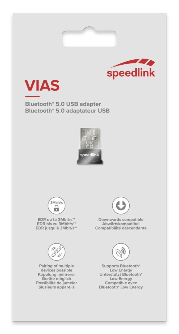 Speedlink VIAS Nano Bluetooth 5.0 USB Adapter Black