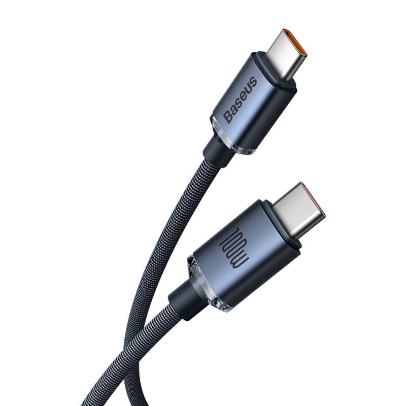 Baseus Crystal Shine USB-C - USB-C Cable 100W 1,2m Black