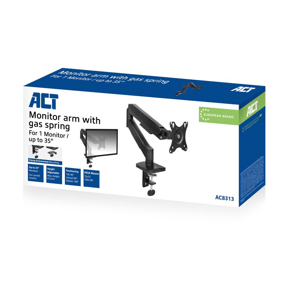 ACT AC8313 Gas Spring Single Monitor Arm 17