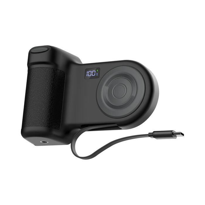 Belkin Stage PowerGrip Magnetic Charging Camera Grip with 9300mAh PowerBank Charcoal