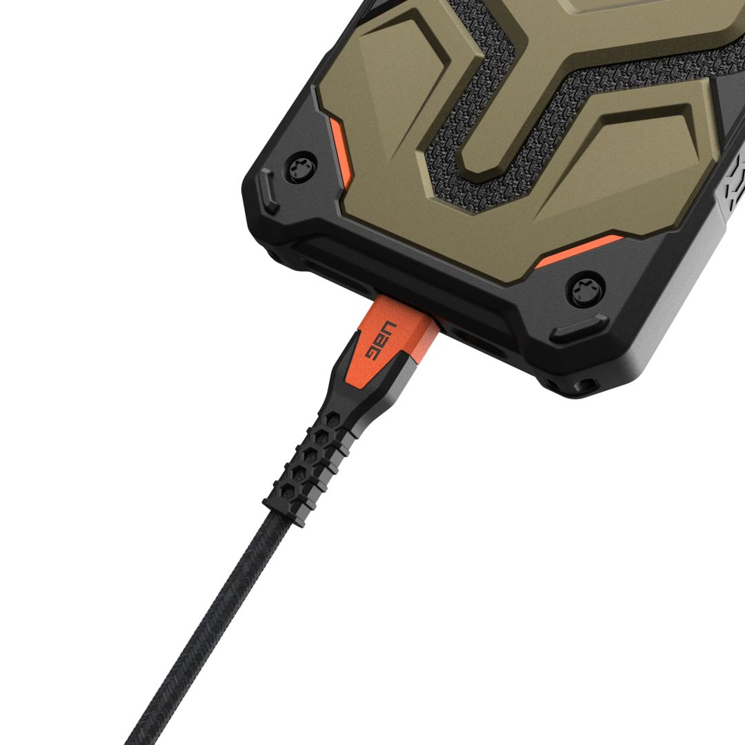 UAG Rugged Kevlar Cable USB-C - USB-C 1,5m Black/Orange