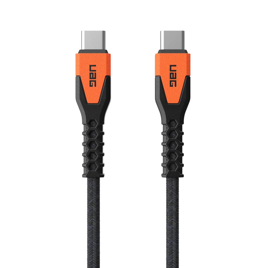 UAG Rugged Kevlar Cable USB-C - USB-C 1,5m Black/Orange