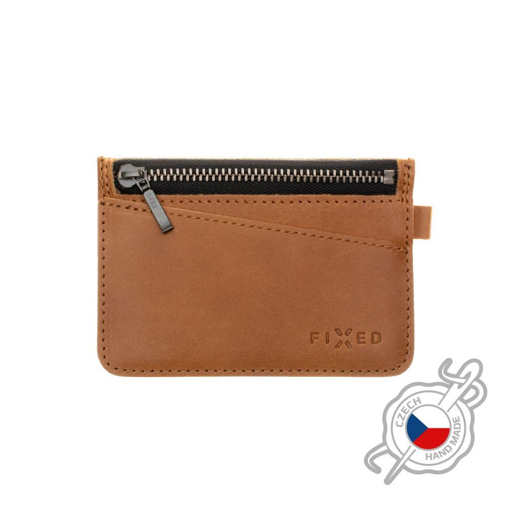 FIXED Leather wallet Coins, brown