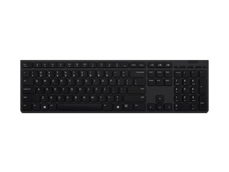 Lenovo Professional Wireless Bluetooth Rechargeable Keyboard Black HU