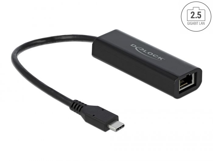 DeLock Adapter USB Type-C male to 2.5 Gigabit LAN