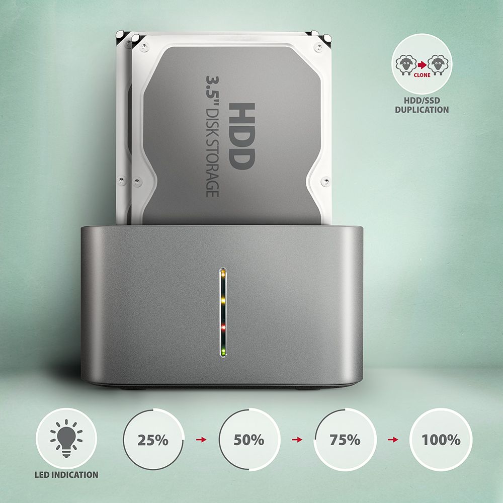 AXAGON ADSA-DC SuperSpeed USB DUAL2.5
