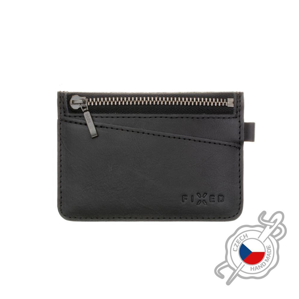 FIXED Coins leather wallet, black