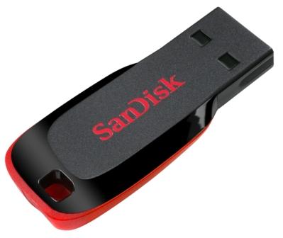 Sandisk 16GB Cruzer Blade USB 2.0 Black/Red