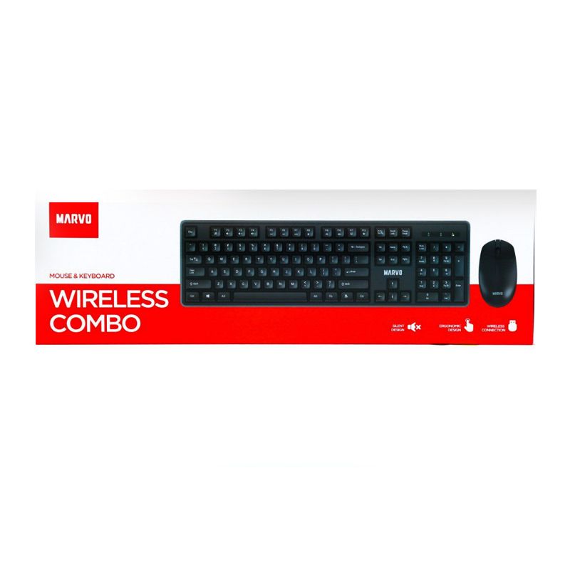 Marvo WS005 Wireless Keyboard Combo Black HU