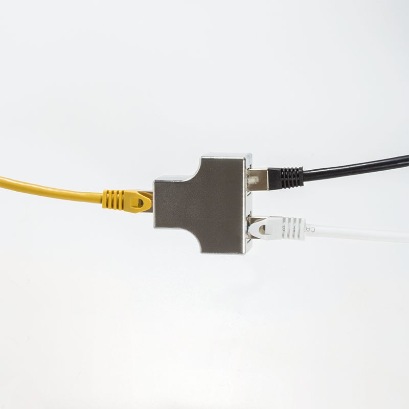 Logilink Modular T-adapter 1 x RJ45 female to 2 x RJ45 female socket