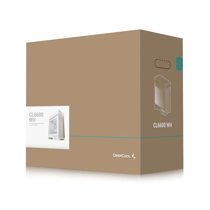 DeepCool CL6600 Tempered Glass White