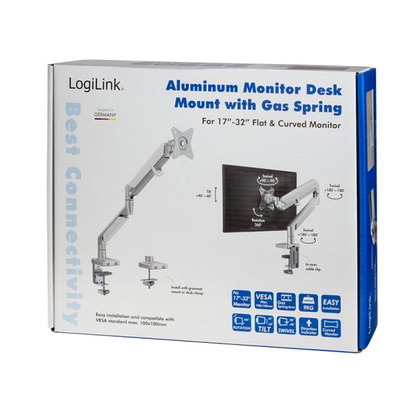 Logilink Monitor mount aluminum curved screens 17