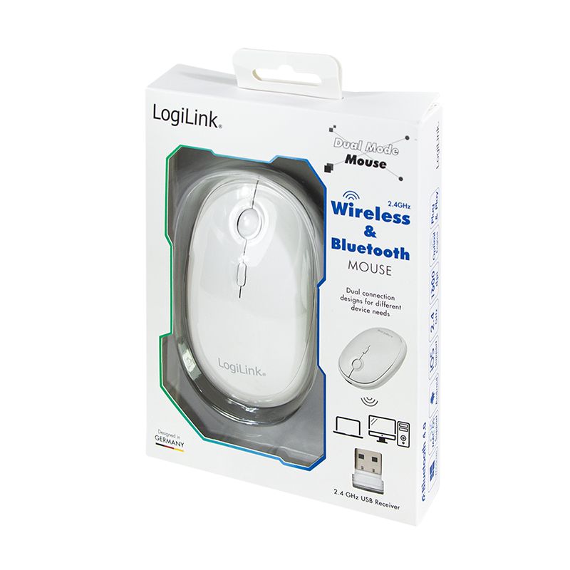 Logilink ID0205 Bluetooth Mouse White