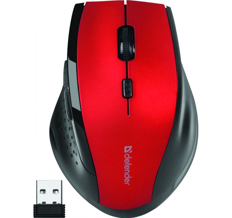 Defender MM-365 Wireless Mouse Black/Red