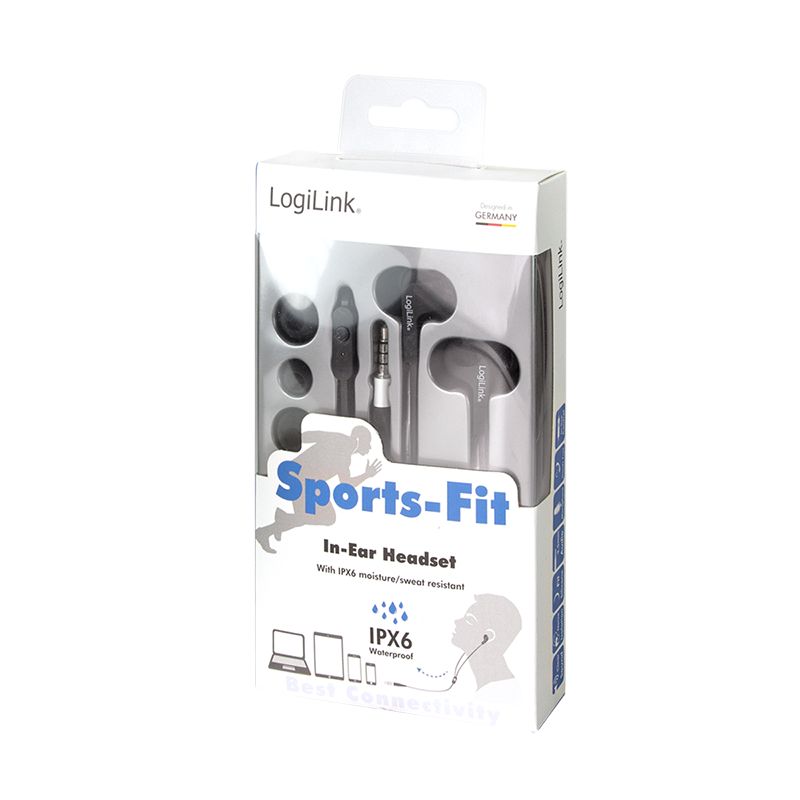 Logilink HS0042 Stereo In-Ear headset Black