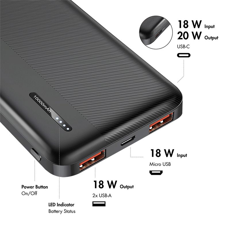 Logilink LiPo 10000mAh PowerBank Black