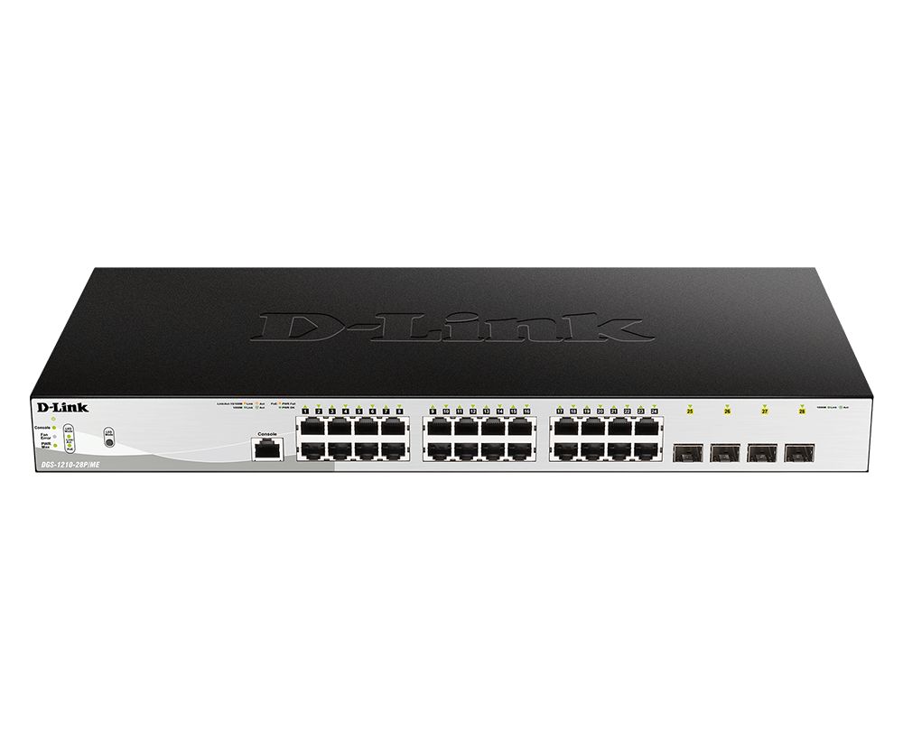 D-Link DGS-1210-28P/ME 28-Port Gigabit PoE Metro Ethernet Switch