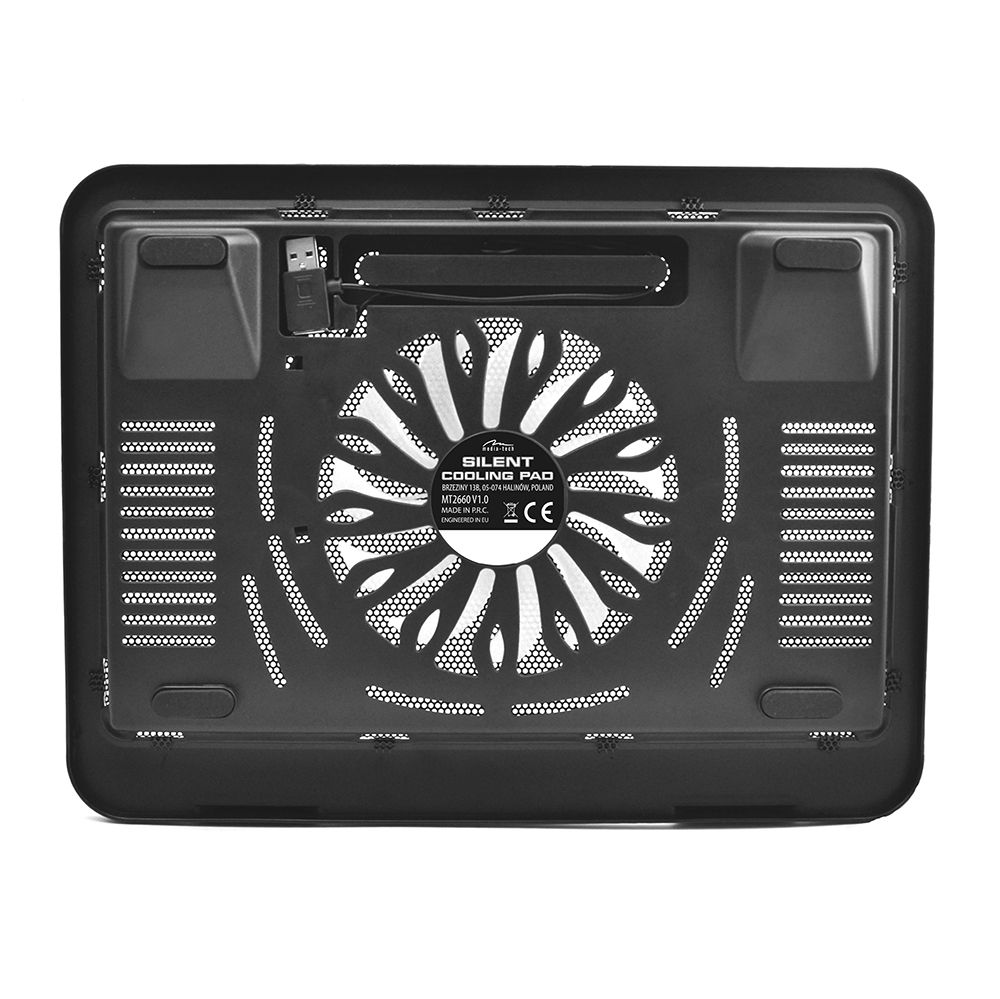 Media-Tech MT2660 SILENT Notebbok hűtő Black