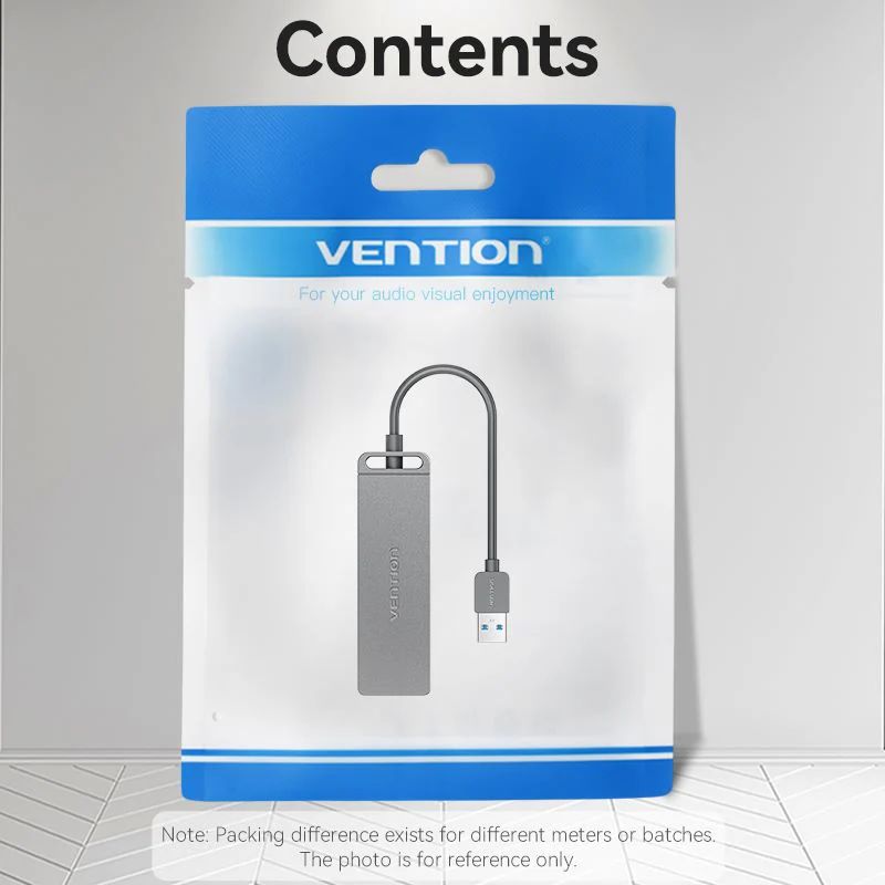 Vention 4-portos USB3.0 HUB Black