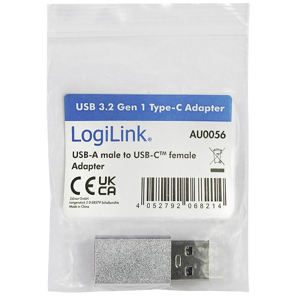 Logilink USB 3.1 A to USB-C adapter