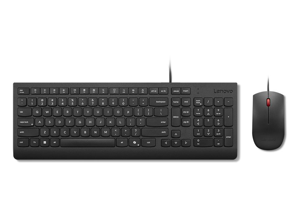 Lenovo Essential Wired Keyboard Combo Black HU