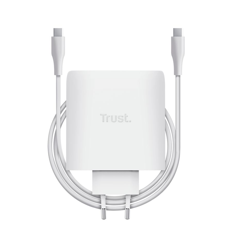 Trust Maxo 100W 2-Port USB-C GaN Charger White