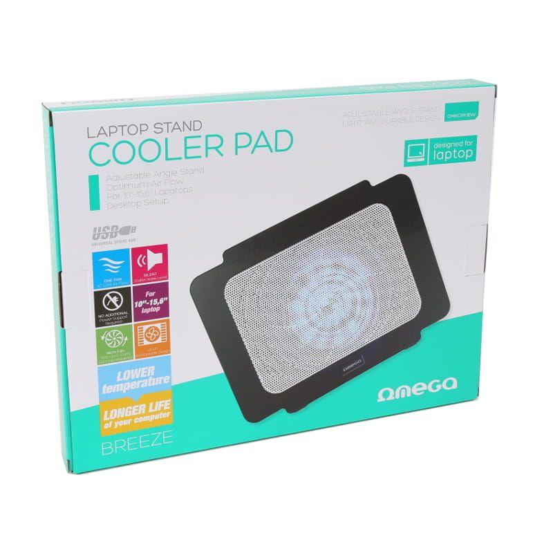 Platinet Omega Laptop Cooler Pad Breeze Black