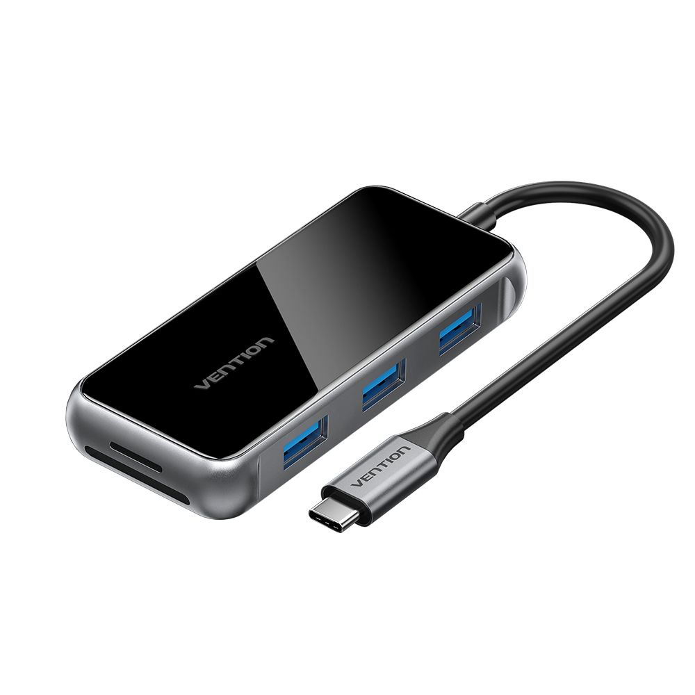 Vention 7-in-1 USB-C Docking Station Silver/Black
