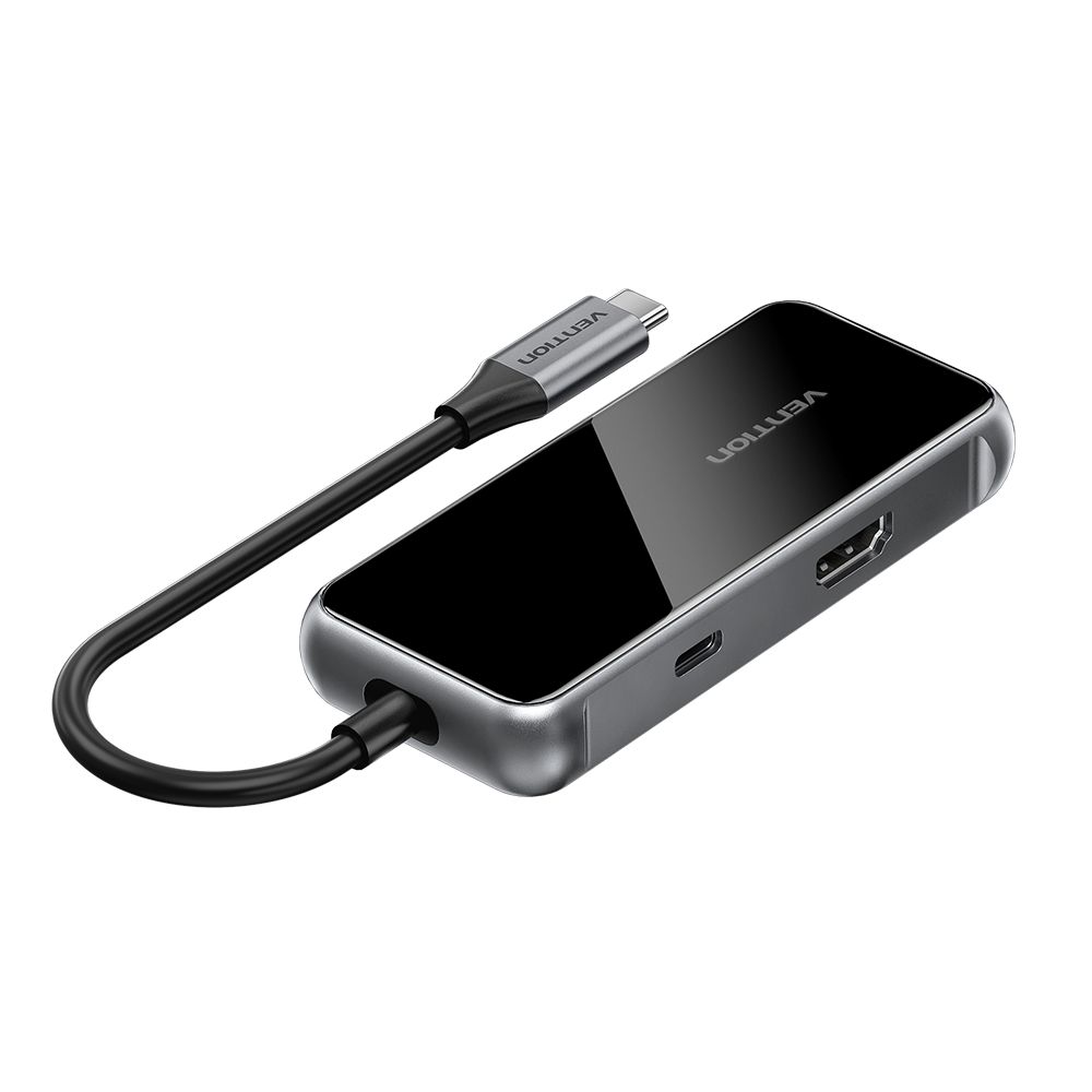 Vention 7-in-1 USB-C Docking Station Silver/Black