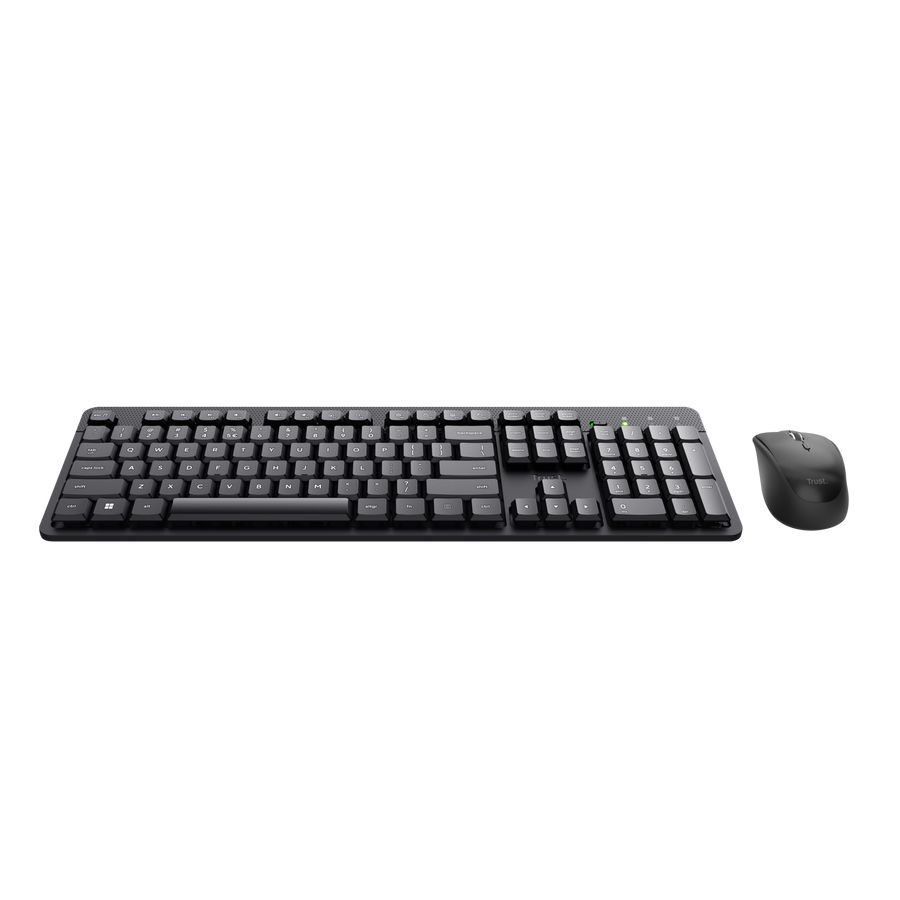 Trust Ody II Silent Wireless Keyboard & Mouse Set Black US