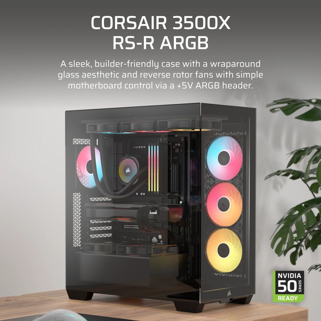 Corsair 3500X RS-R ARGB Tempered Glass Black
