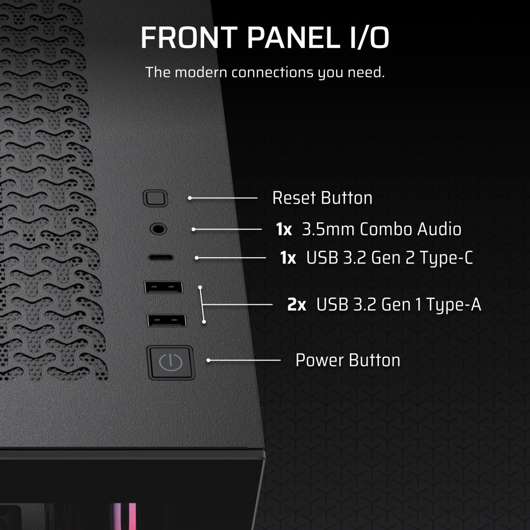 Corsair 3500X RS-R ARGB Tempered Glass Black