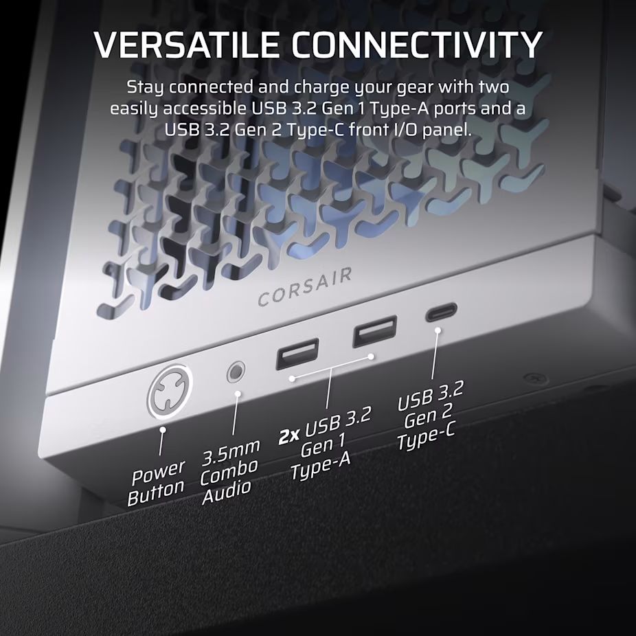 Corsair Frame 4000D RS ARGB Tempered Glass White