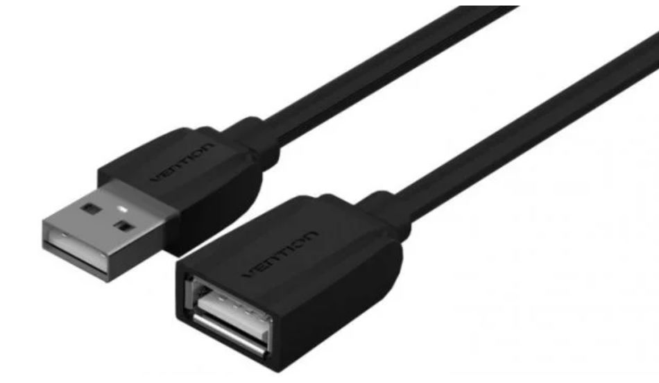 Vention USB 2.0 A Male to A Female Extension Cable 1m Black