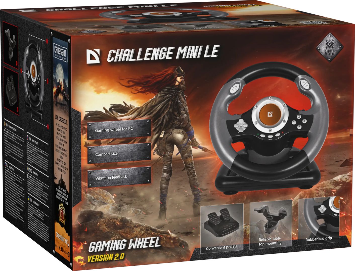 Defender Challenger Mini LE USB Kormány Black/Silver