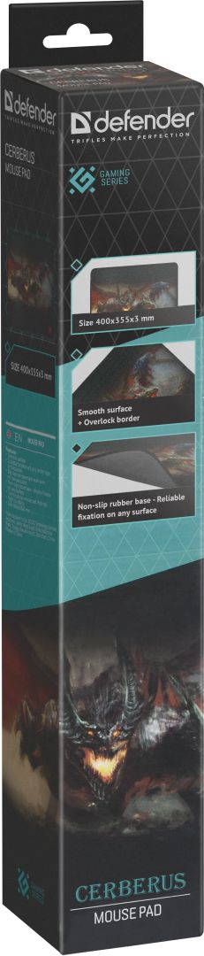 Defender Cerberus XXL Gaming Egérpad Black