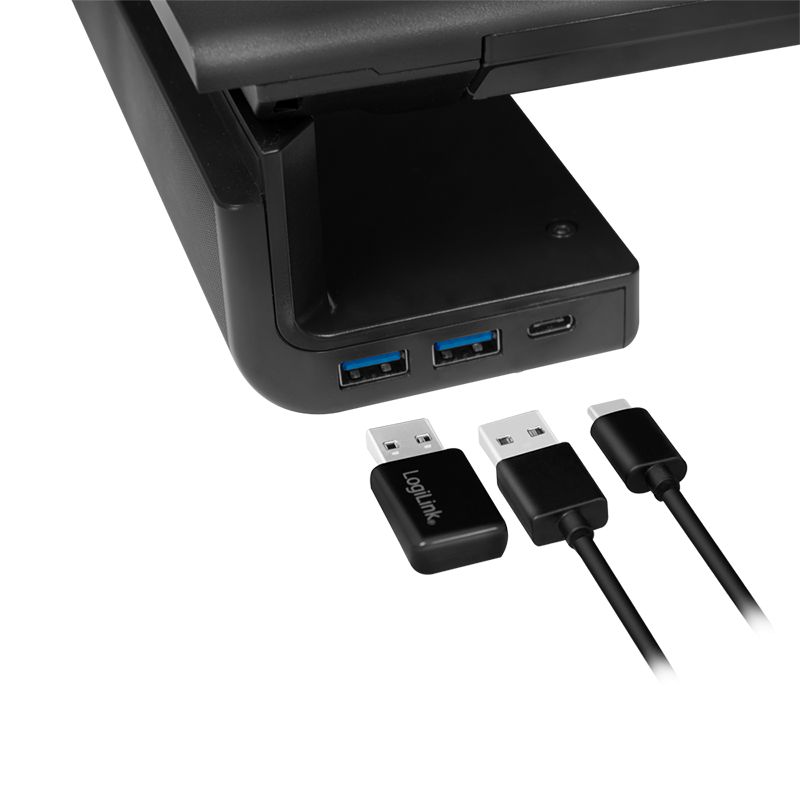 Logilink Ergonomic tabletop monitor riser Black