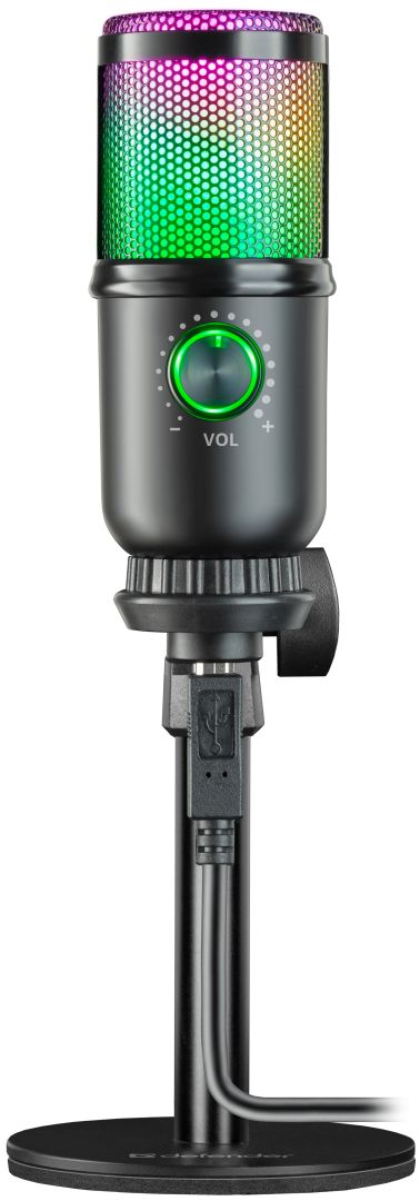 Defender Glow GMC 400 Gaming Stream Microphone Black