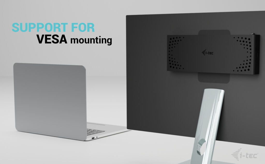 I-TEC Universal Dual 4K Display Docking Station + Power Delivery 85W