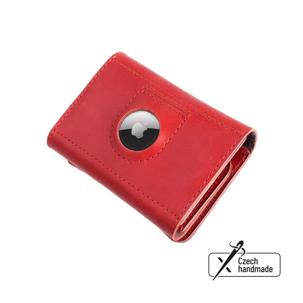 FIXED Tripple Wallet for AirTag Red