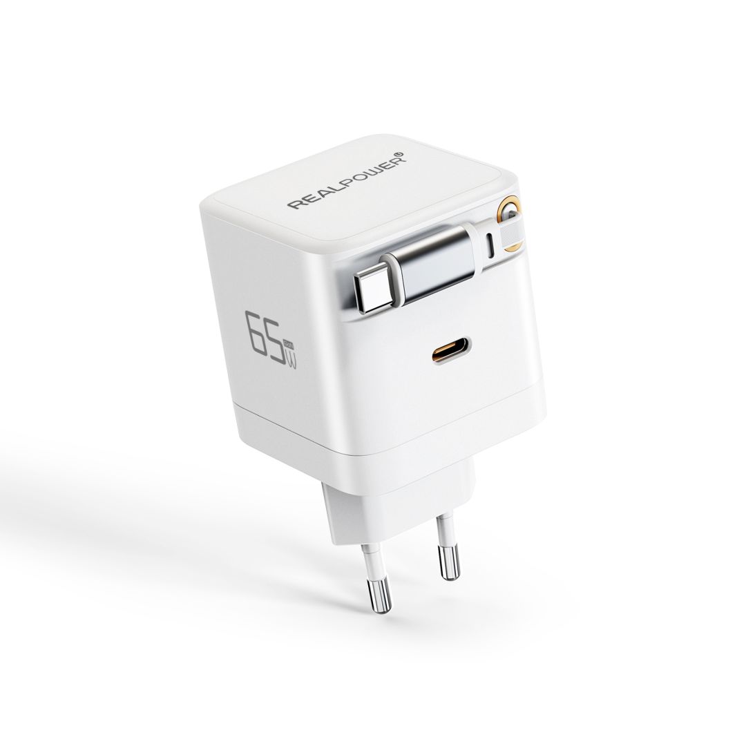 Realpower GaN Charger 65W White