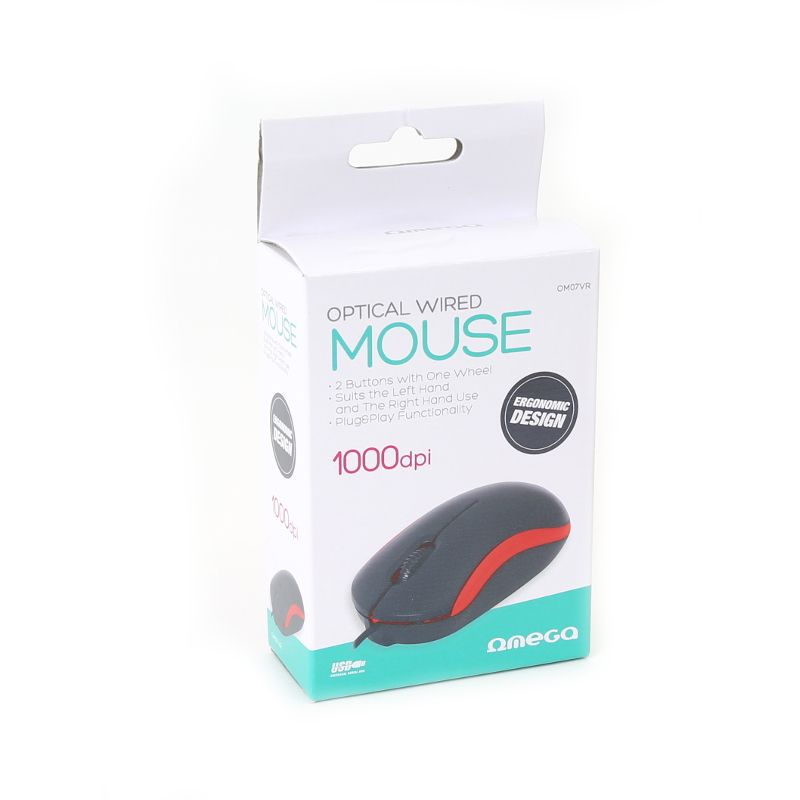 Platinet Omega OM07VR 3D Optical mouse Red