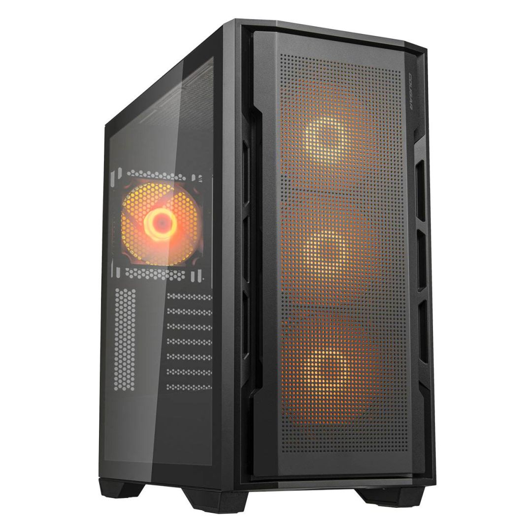 Cougar Uniface RGB Tempered Glass Black