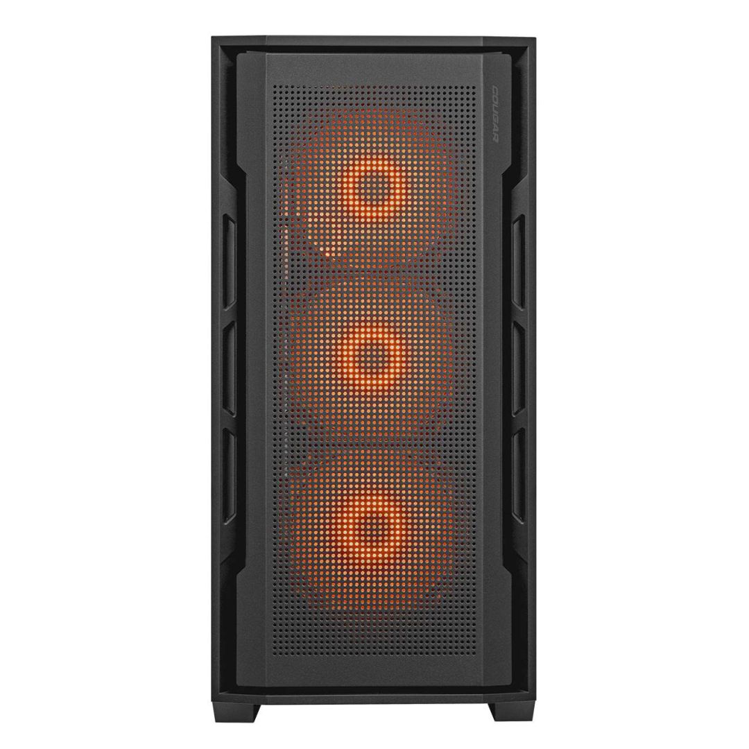 Cougar Uniface RGB Tempered Glass Black