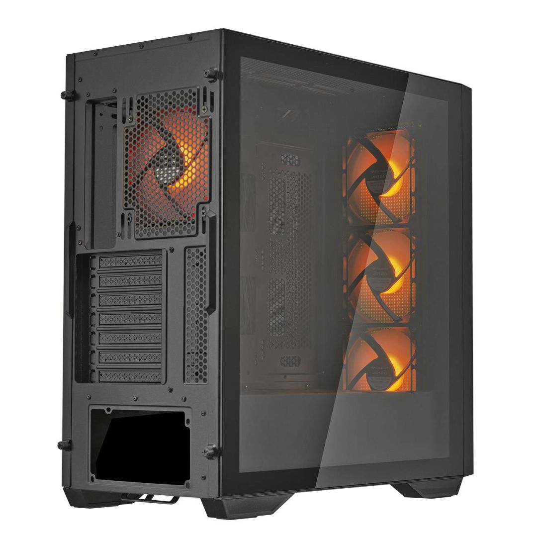 Cougar Uniface RGB Tempered Glass Black