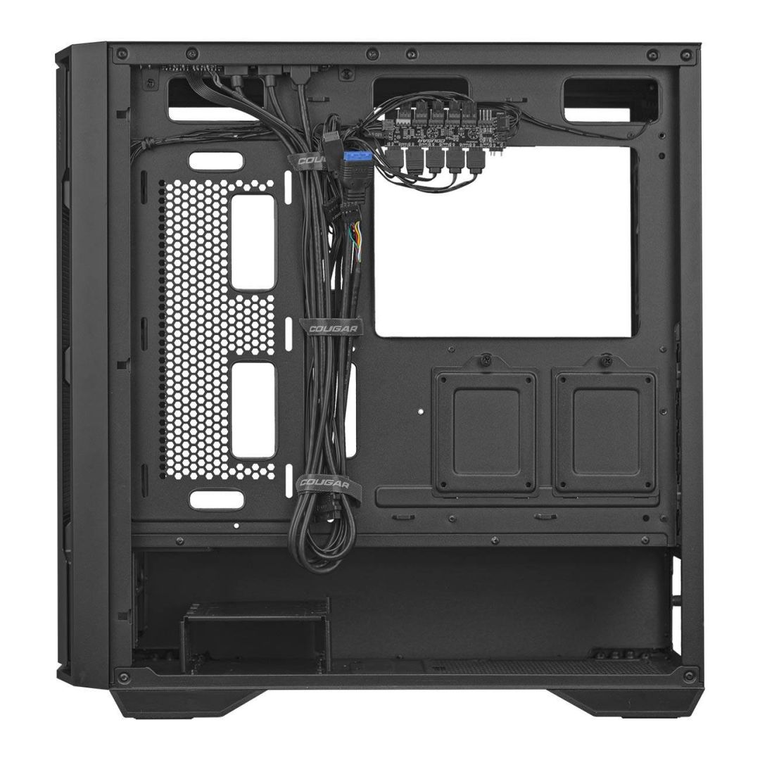 Cougar Uniface RGB Tempered Glass Black